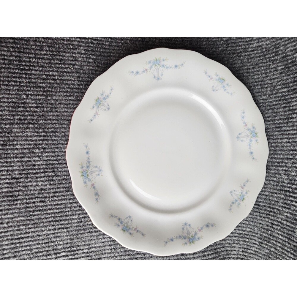 CHODZIEZ  CHZ12 BLUE FLORAL SWAG GARLAND 1 DINNER PLATE 10 1/4" DIAMETER.